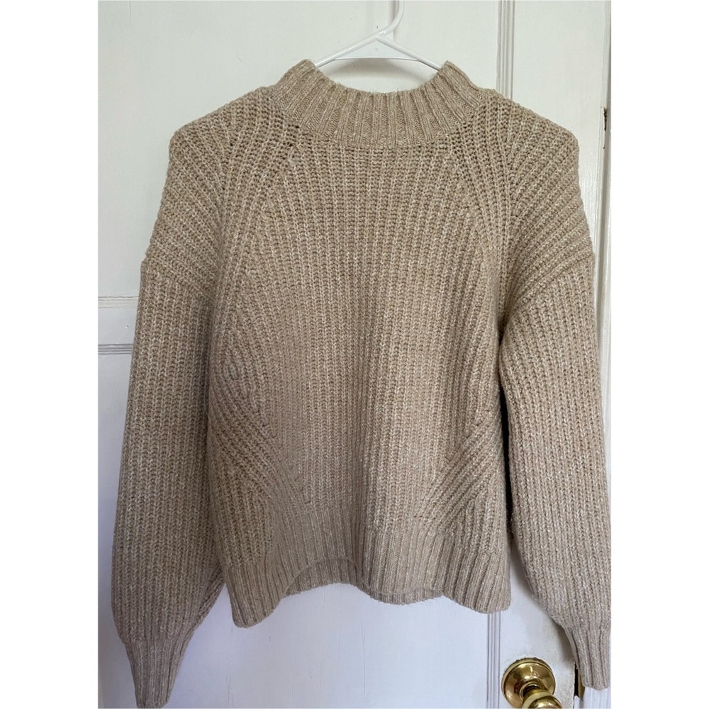Like New Cream Mock Sweater